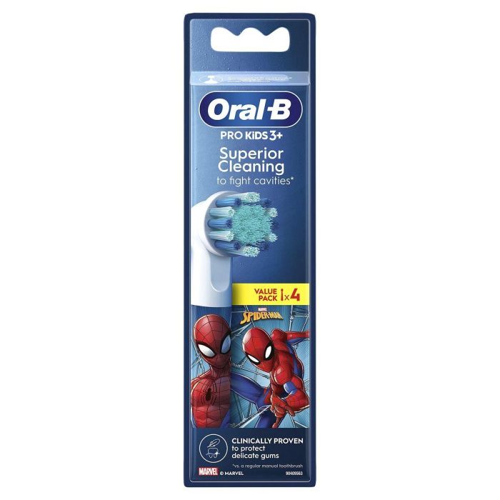 Recambio para Cepillo de Dientes Eléctrico Oral-B EB10 4 FFS SPIDERMAN (4 Unidades) 7 Recambio para Cepillo de Dientes Eléctrico Oral-B EB10 4 FFS SPIDERMAN (4 Unidades) 7