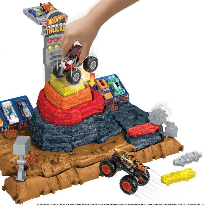 Monster Trucks Arena World Pista Central Hnb96 Hot Wheels 3