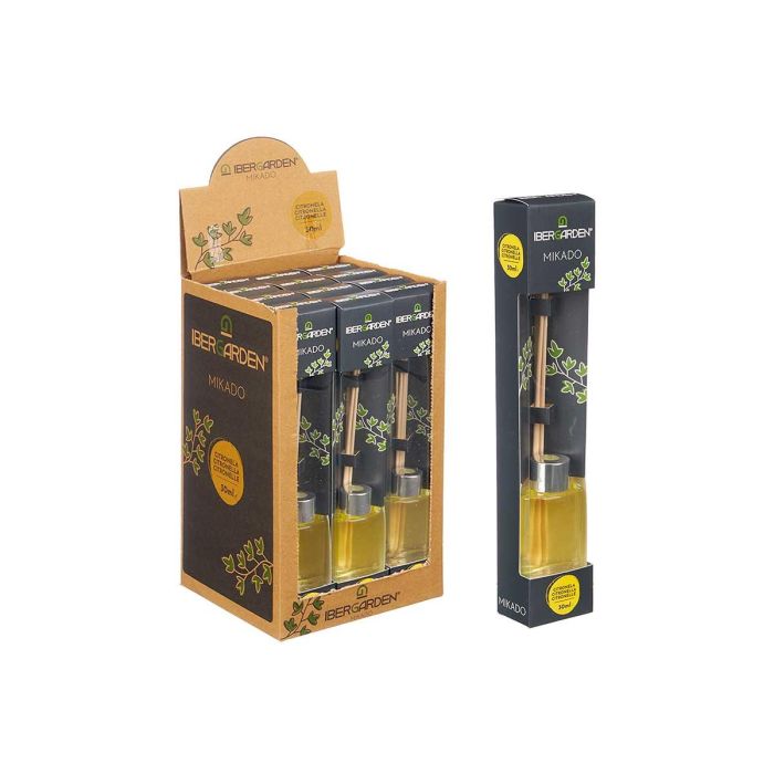 Aroma Citronela Mikado 30 ml Ibergarden - Vidrio, Plástico, Madera - Amarillo (24 Unidades) 1 Aroma Citronela Mikado 30 ml Ibergarden - Vidrio, Plástico, Madera - Amarillo (24 Unidades) 1