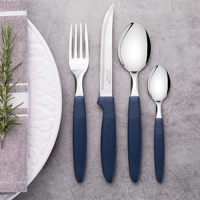 Tramontina Cuchara de Mesa Ipanema Azul 19 cm Acero Inoxidable 3 uds 3