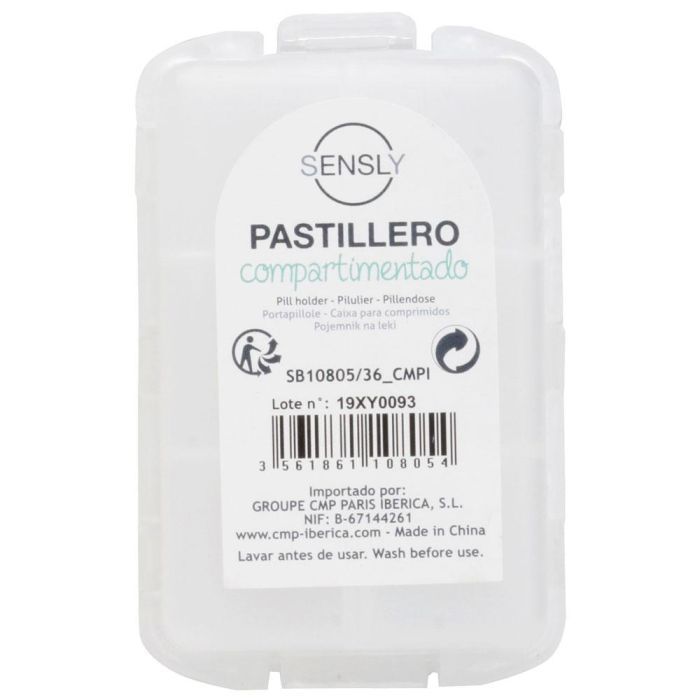 Pastillero 10 Departamentos Sensly cm 9,5x6x3  1