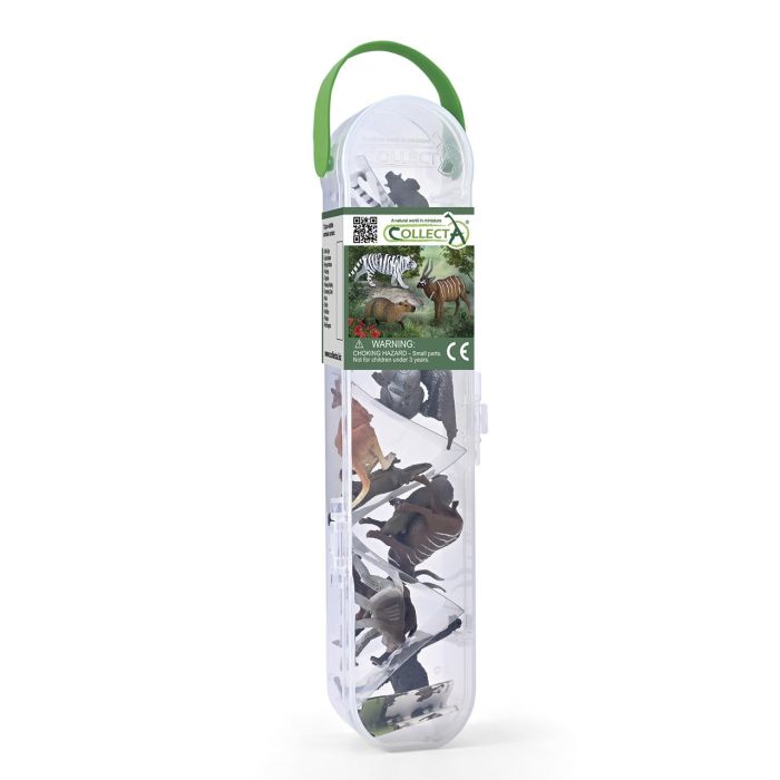 Collecta A1219-C Tubo Mini Animales Salvajes Colección Detallada para Niños +3 Años