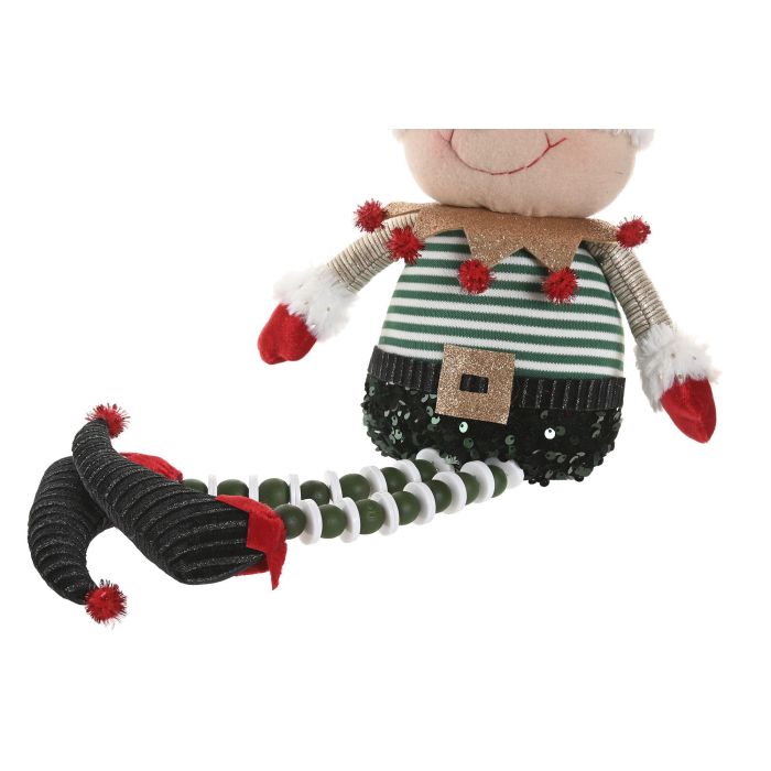 Figura Navidad Tradicional DKD Home Decor Verde Rojo 11 x 55 x 24 cm (4 Unidades) 2
