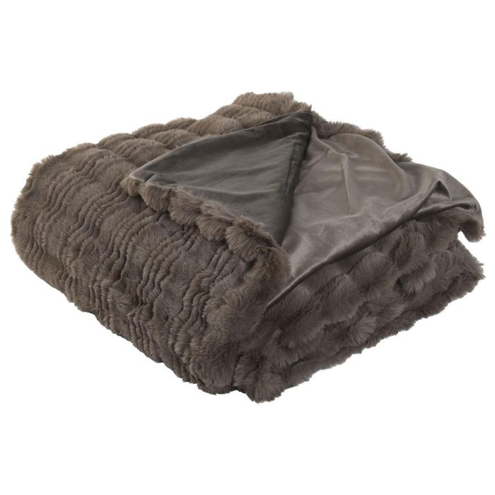 Manta Urban DKD Home Decor Marron 240 x 1 x 220 cm