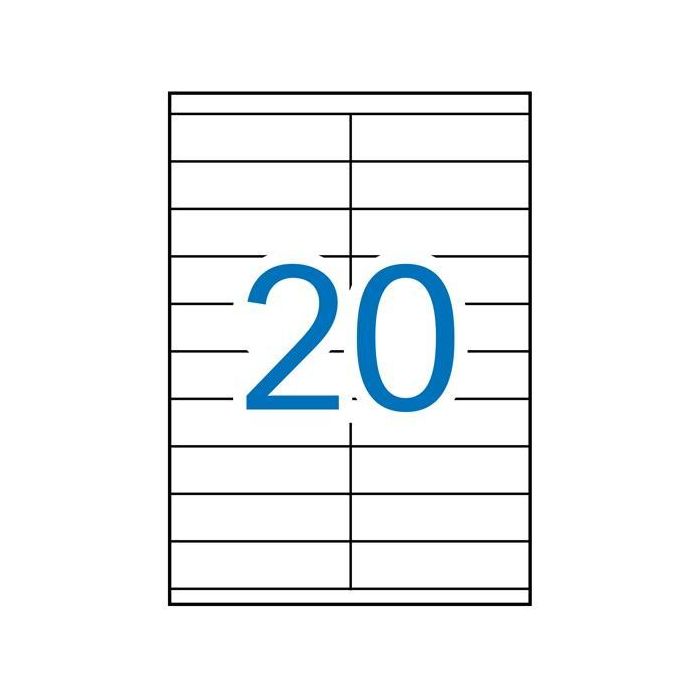Apli Etiquetas Adhesivas 105x29 mm Inkjet-Láser C-Rectos 20 X 100H Blanco Apli Etiquetas Adhesivas 105x29 mm Inkjet-Láser C-Rectos 20 X 100H Blanco