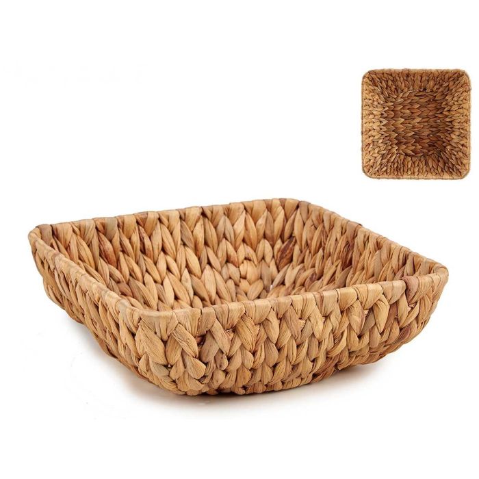Centro de Mesa Cuadrado Giftdecor Paja 26x26x8 cm Marrón (12 Unidades) Centro de Mesa Cuadrado Giftdecor Paja 26x26x8 cm Marrón (12 Unidades)