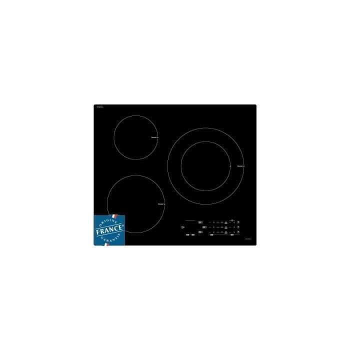 SAUTER SPI5361B Placa de inducción - 3 zonas - 7200W - L60 x D52cm - Revestimiento de vidrio - Negro 1 SAUTER SPI5361B Placa de inducción - 3 zonas - 7200W - L60 x D52cm - Revestimiento de vidrio - Negro 1