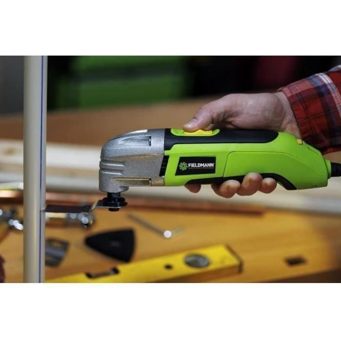 FIELDMANN FDB 200301-E Herramienta Multifunción 300 W, Velocidad Variable, 11 Accesorios Incluidos 1