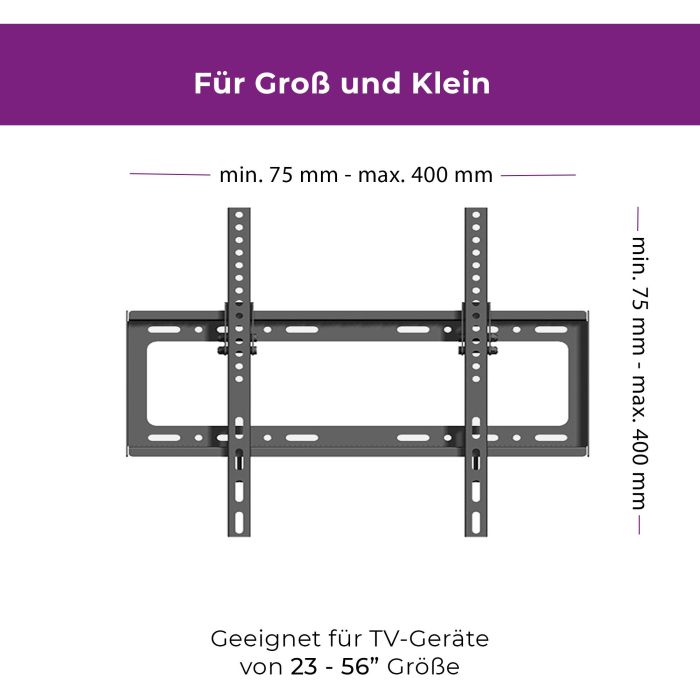 ZUB Ultron Wandhalterung Flatscreen WM100 23"-56" Neigung 3 ZUB Ultron Wandhalterung Flatscreen WM100 23"-56" Neigung 3