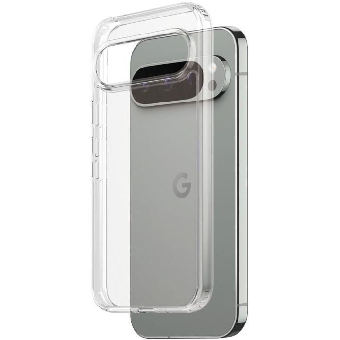PanzerGlass HardCase transparente para Google Pixel 9 Pro y Pixel 9, resistente a golpes y rayones, recubrimiento oleofóbico