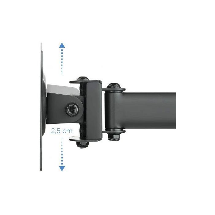TooQ DB1327TN-B Soporte de Mesa para 3 Monitores 13-27 pulgadas VESA 75/100 8kg por Brazo Giratorio Inclinable Altura Ajustable Negro 3