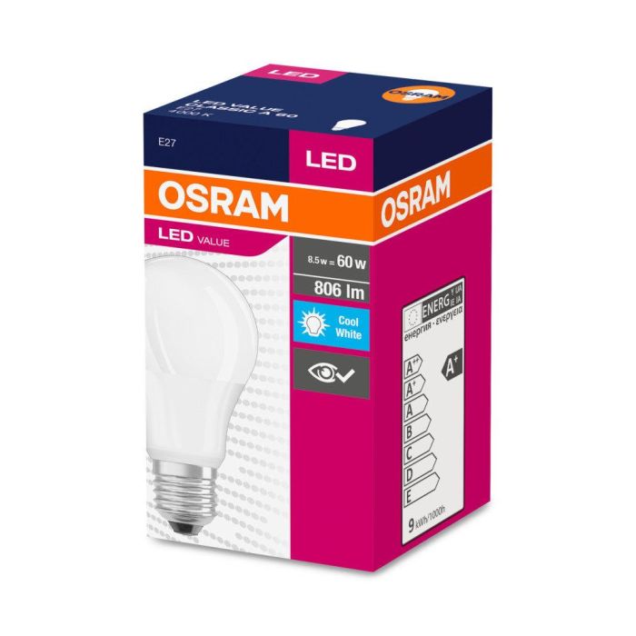 [LVE-4052899973381] Ledvance/Osram Bombilla LED "Classic" E27 8,5W 806Lm 4000K 200º IP20 1