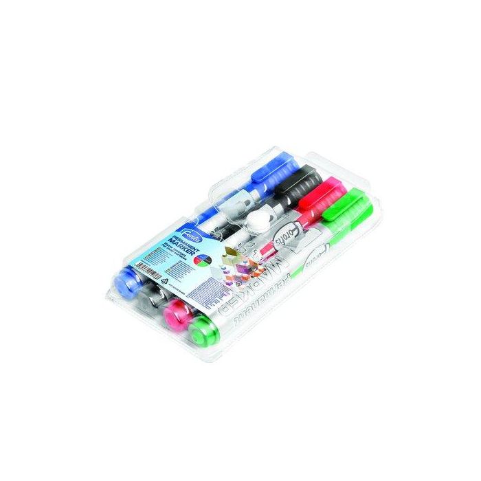 Marcador Permanente Forofis 270 Conico Estuche De 4 Surtidos