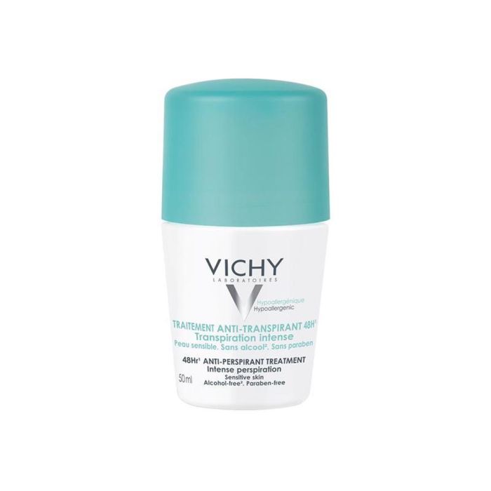 Vichy DEO Traitement Desodorante Anti-transpirante Protección 7 Días Crema 30 ml para Piel Sensible Hipoalergénico