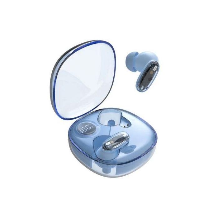 Mars Gaming Auriculares Bluetooth MHIB2BL con Estuche de Carga, Bluetooth 5.4, 24h Autonomía, Color Azul 1