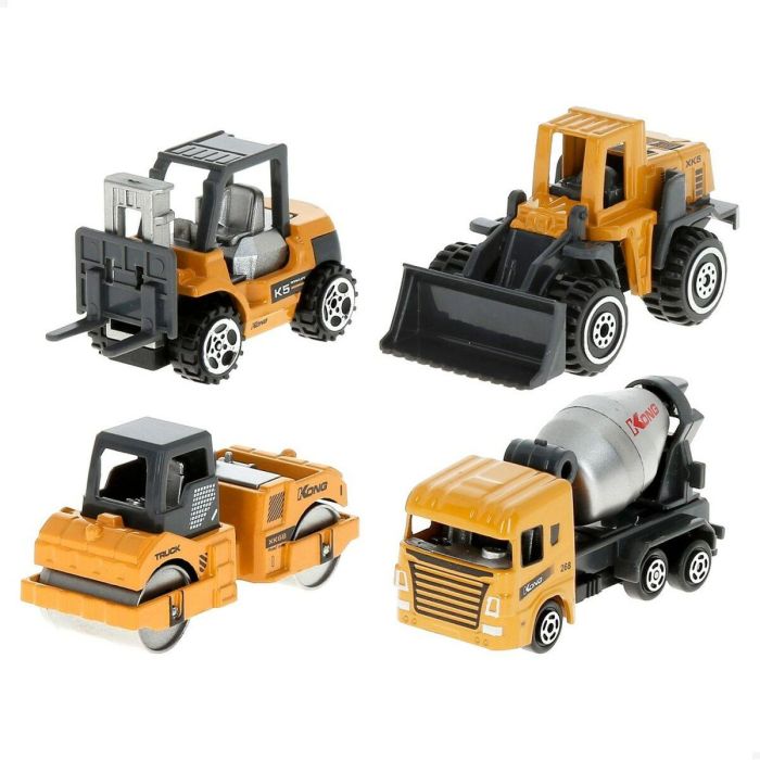 Set Vehículos de Obras Públicas Speed & Go 7,5 x 4 x 3 cm (12 Unidades) 3