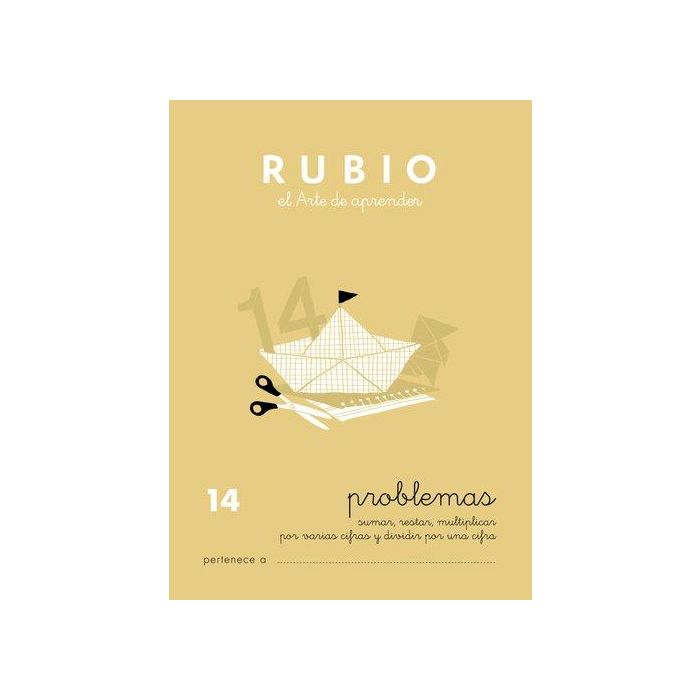 Cuaderno Rubio A5 Operaciones Y Problemas Nº 14 - Divisiones Por Una Cifra (+9 Años) (Set de 10)