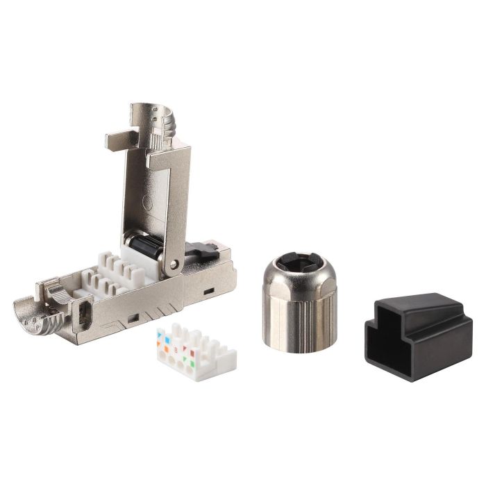 EQUIP 121172 Conector RJ45 Cat8.1 Blindado y sin Herramientas, Set de 5 Unidades 1