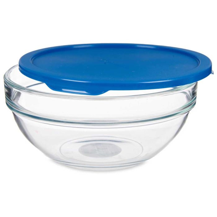 Fiambrera Redonda Chefs Con Tapa Azul 1135Ml Pasabahce 17X7CM (4 Unidades) 2 Fiambrera Redonda Chefs Con Tapa Azul 1135Ml Pasabahce 17X7CM (4 Unidades) 2