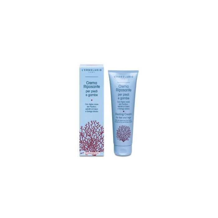 L'ERBOLARIO Crema Refrescante Pies y Piernas con Algas Rojas, Hiedra y Ginkgo Biloba Antifatiga 125ml
