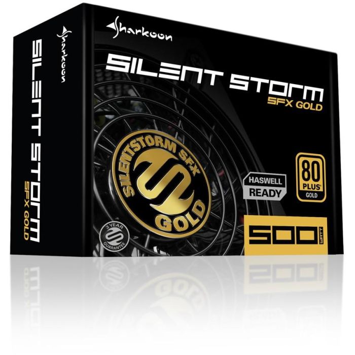 SHARKOON SilentStorm SFX 500 Gold Fuente Alimentación PC Modular 5