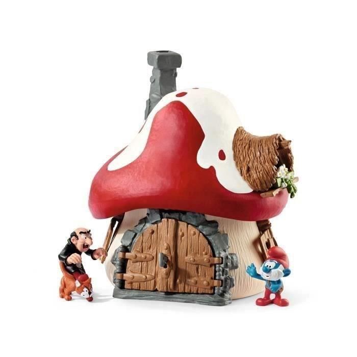 Playset Schleich Smurf house with 2 figurines 1