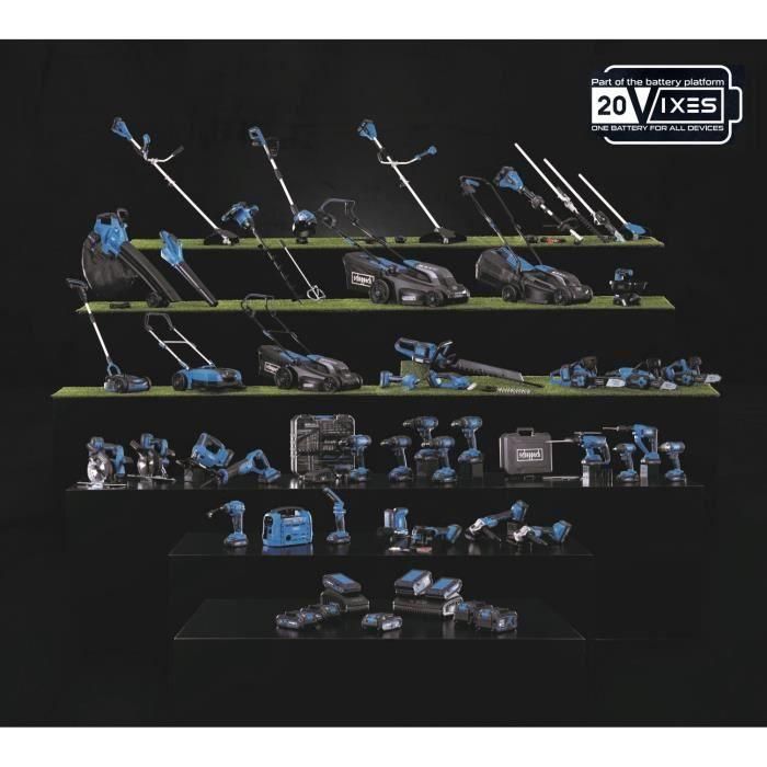 Cargador doble - SCHEPPACH - 4,5 A - SDBC4.5A - Carga simultáneamente dos baterías Li-ion de la gama Scheppach 20V IXES 3