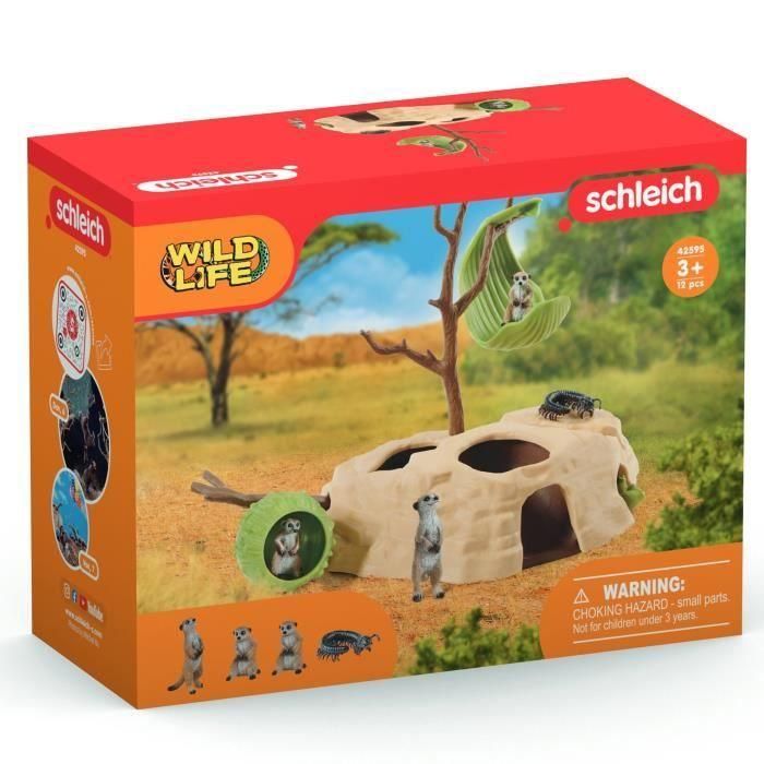 Suricata Rendezvous box set, figuras de animales salvajes, Schleich 42595 Wild Life, Para niños a partir de 3 años 4 Suricata Rendezvous box set, figuras de animales salvajes, Schleich 42595 Wild Life, Para niños a partir de 3 años 4