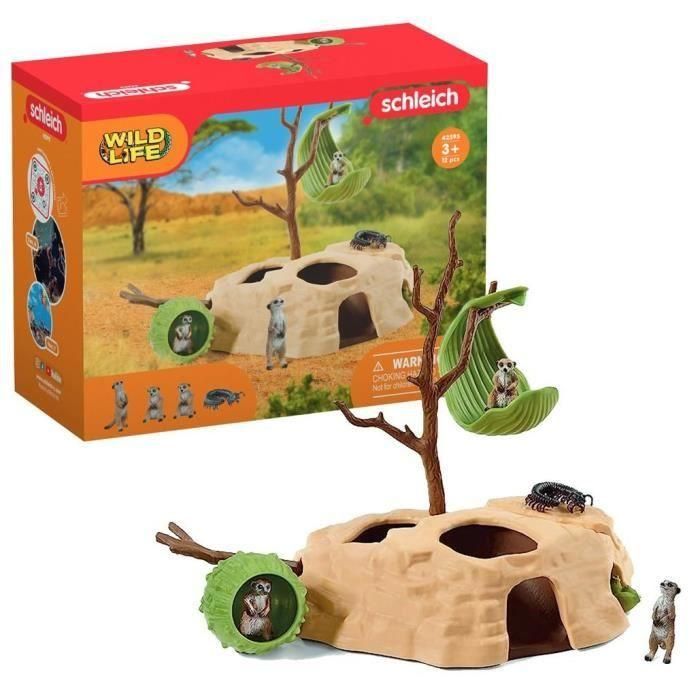 Suricata Rendezvous box set, figuras de animales salvajes, Schleich 42595 Wild Life, Para niños a partir de 3 años Suricata Rendezvous box set, figuras de animales salvajes, Schleich 42595 Wild Life, Para niños a partir de 3 años