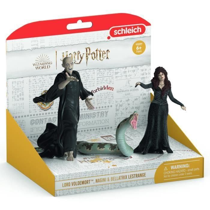 SCHLEICH- Caja Voldemort Nagini y Bellatrix- 42684- Gama Harry Potter 3