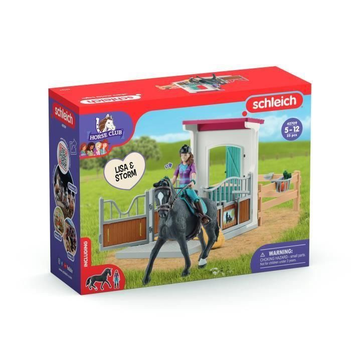 Horse Box Lisa y Storm, figura de caballo y accesorios, SCHLEICH 42709 Horse Club, 5 años 4