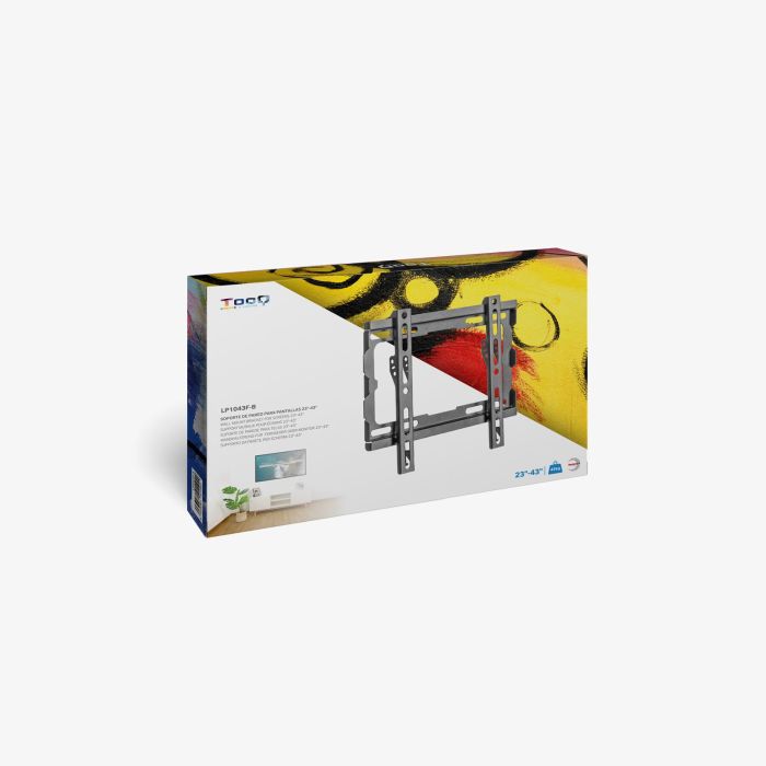 TooQ LP1043F-B Soporte de Pared Fijo para TV de 23-43 pulgadas, hasta 45 kg, Negro, 20 mm de distancia a pared, compatible VESA 5 TooQ LP1043F-B Soporte de Pared Fijo para TV de 23-43 pulgadas, hasta 45 kg, Negro, 20 mm de distancia a pared, compatible VESA 5