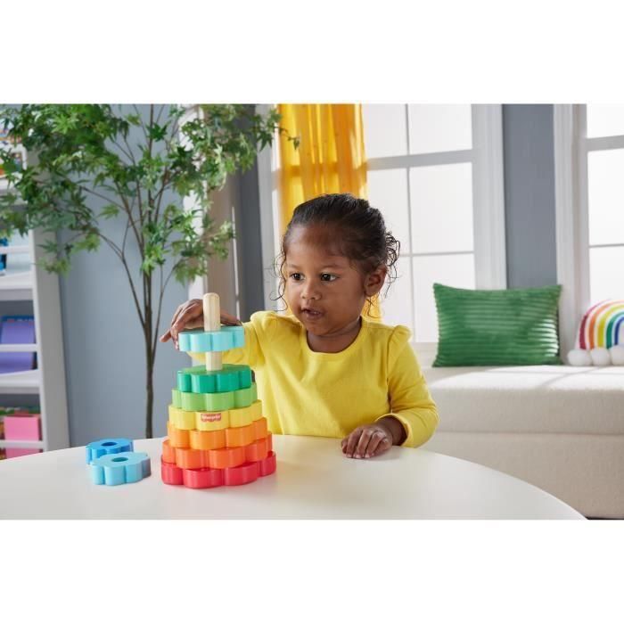 Pirámide madera aros apilable fisher-price. 4 Pirámide madera aros apilable fisher-price. 4