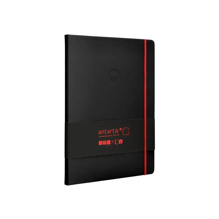 Antartik Cuaderno A4 Tapa Dura Hojas Puntos Negro y Rojo 100 Hojas 80gr FSC Antartik Notes 4