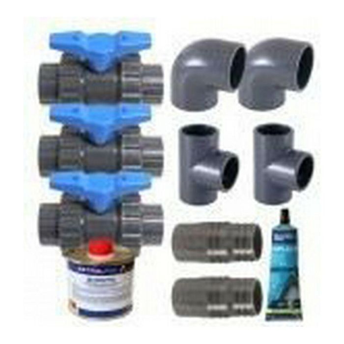 Ubbink Kit bi-pass para bomba de calor de piscina, con accesorios para pegar y tuberías 50/38 mm 0 Ubbink Kit bi-pass para bomba de calor de piscina, con accesorios para pegar y tuberías 50/38 mm 0