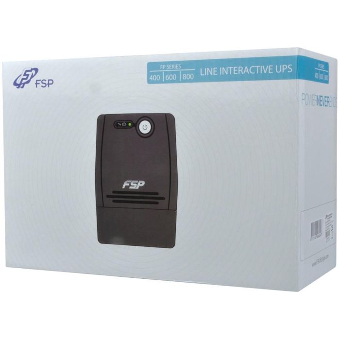 FSP FP 600*Line-interactive UPS 600VA/360W 2*SCHUKO. AVR 3