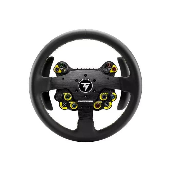 Thrustmaster Evo Racing 32R Leather Negro/Amarillo - Volante Gaming para PC, PS4, PS5, Xbox, Xbox One - Ref. 4060318