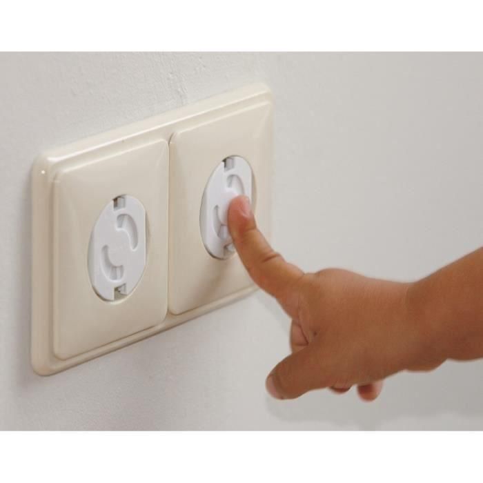 Safety 1St Tapas Giratorias para Enchufes Estandarizados 2 Postes - Protección Infantil Bebés Desde el Nacimiento - Pack 8 Blancas 1 Safety 1St Tapas Giratorias para Enchufes Estandarizados 2 Postes - Protección Infantil Bebés Desde el Nacimiento - Pack 8 Blancas 1