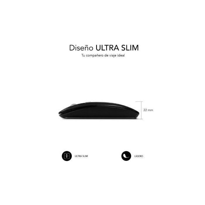 SUBBLIM Raton Dual Flat Mouse Black Rechargeable 2 SUBBLIM Raton Dual Flat Mouse Black Rechargeable 2