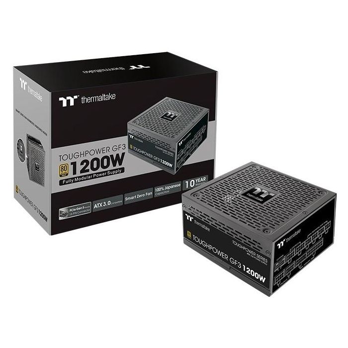 Thermaltake Toughpower GF3 Fuente de Alimentación 1200W 80 PLUS Gold ATX Negro para PC 6 Thermaltake Toughpower GF3 Fuente de Alimentación 1200W 80 PLUS Gold ATX Negro para PC 6