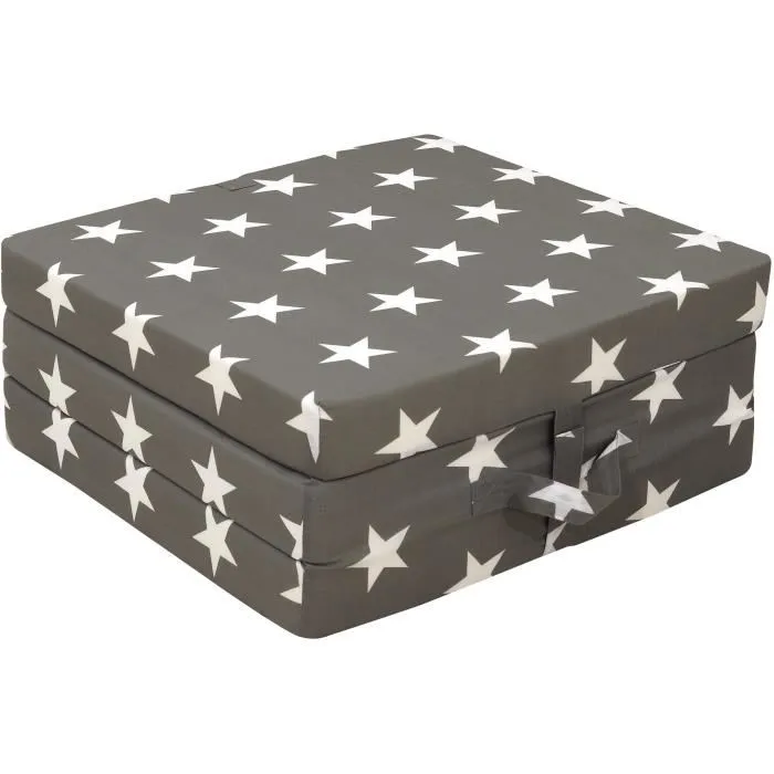 SAMBA Sillón bajo plegable multiposición estampado estrellas CHAUFETGR 190 x 70 x 9 cm 1