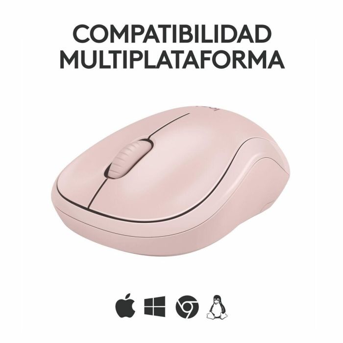 Logitech M240 Mouse Bluetooth, inalámbrico, compacto, portátil, monitoreo de fluidos - rosa 3