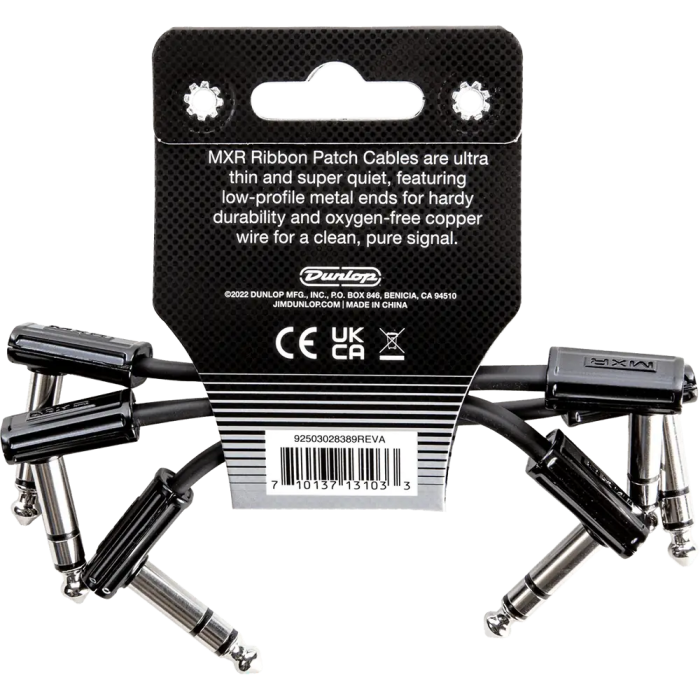 MXR Cable Ribbon Patch TRS 8 Cm - Pack de 3 3