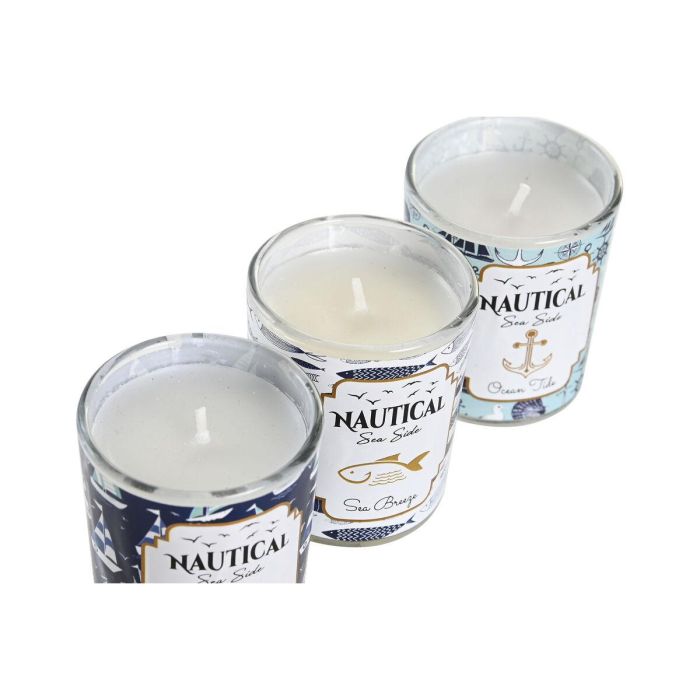 Vela DKD Home Decor Azul Cera Cristal 17 x 5 x 6 cm (3 Unidades) 1 Vela DKD Home Decor Azul Cera Cristal 17 x 5 x 6 cm (3 Unidades) 1