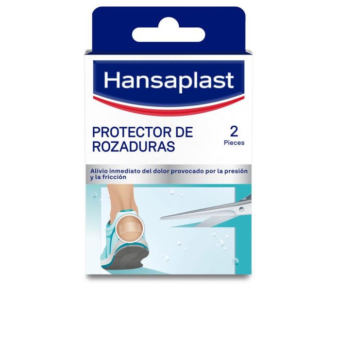 Hansaplast HP FOOT EXPERT Apósitos para Rozaduras y Fricción en Pies, Alivio del Dolor, Protección Invisible, Fuerte Adhesión, 2 Unidades
