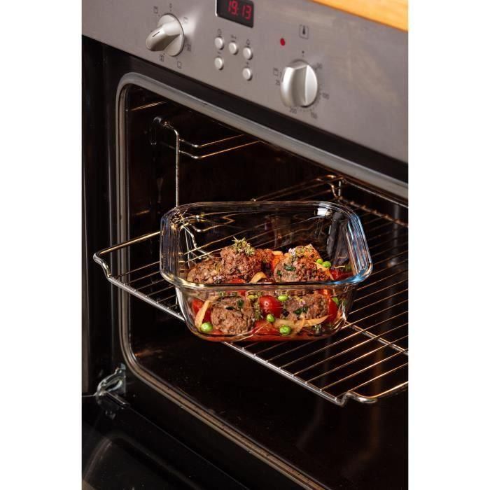 Recipiente Cuadrado Boro Cook&Go Pyrex 16,7x16,7x7 cm-0,80 L 1 Recipiente Cuadrado Boro Cook&Go Pyrex 16,7x16,7x7 cm-0,80 L 1