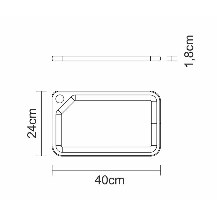 Tramontina Tabla para Asado de Madera Teca con Acabado Natural 40 x 24 x 1,8 cm para Corte de Carne 4