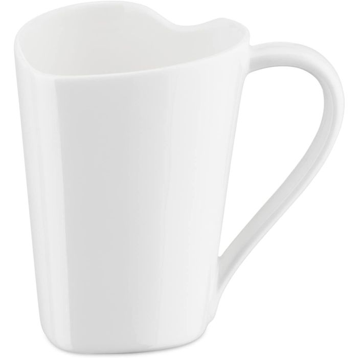 Alessi TO Mug Taza Bone China Blanca MMI24 - Diseño de Miriam Mirri Alessi TO Mug Taza Bone China Blanca MMI24 - Diseño de Miriam Mirri
