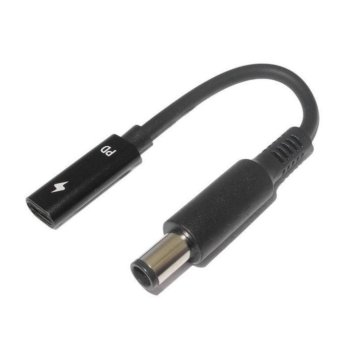 CoreParts Conversion Cable for Dell Convert USB-C to 7.4*5.0mm Connects all Dell Laptop that require 7.4*5.0mm to USB-C Chargers - Upto 100Watt - USB-C to Dell Adapter CoreParts Conversion Cable for Dell Convert USB-C to 7.4*5.0mm Connects all Dell Laptop that require 7.4*5.0mm to USB-C Chargers - Upto 100Watt - USB-C to Dell Adapter