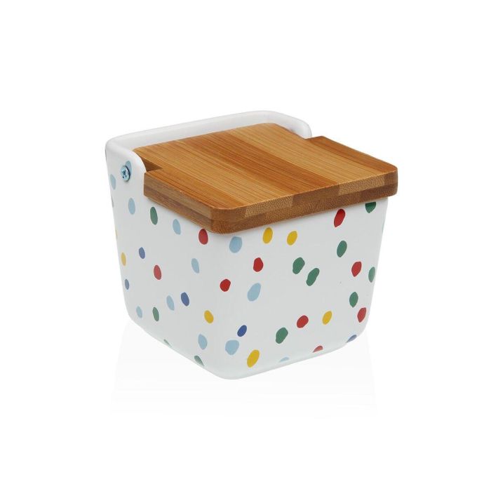 Salero con Tapa Versa DOTTY Cerámica 8,8 x 8,5 x 8,8 cm